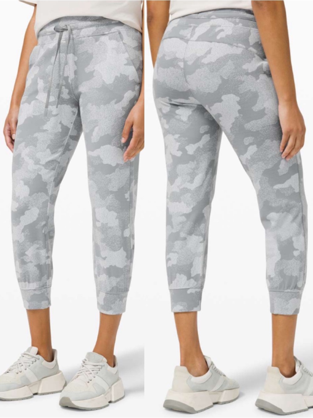 Lululemon Ready to Rulu Jogger Crop
Heritage Speckle Camo Jacquard Rhino Grey